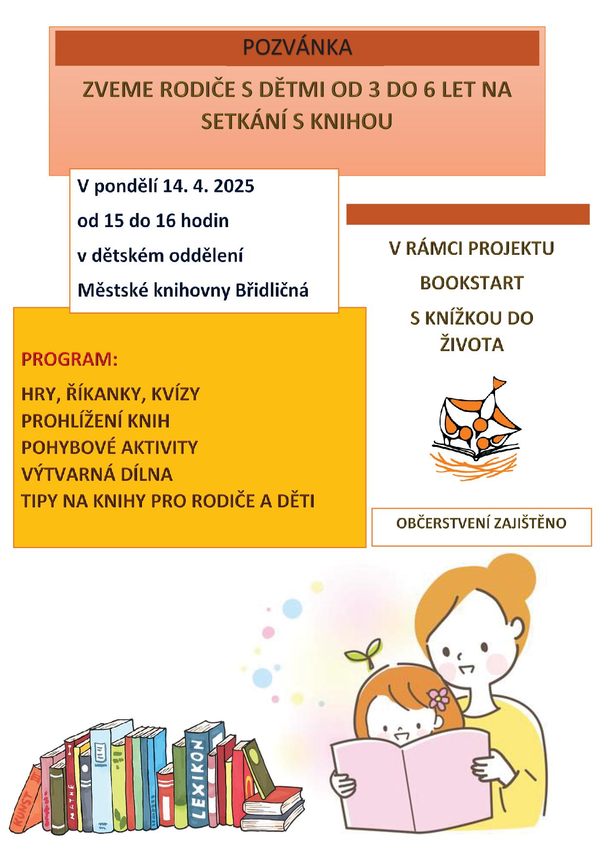 POZVÁNKA BOOKSTART duben 2025