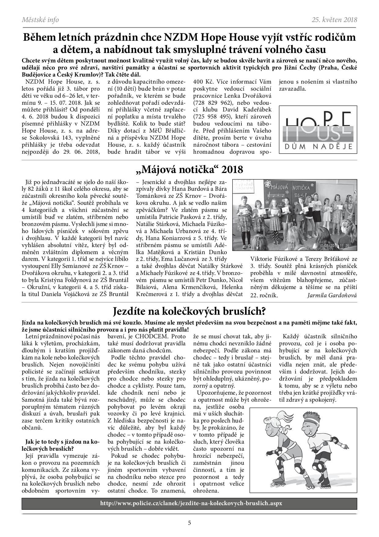 Info květen 20185